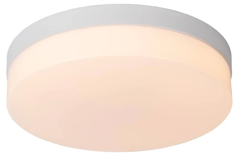 Image of Netlighting Biskit Modern Ceiling Light Bathroom Ø 28cm LED 1x18W 2700K IP44 White White Unisex