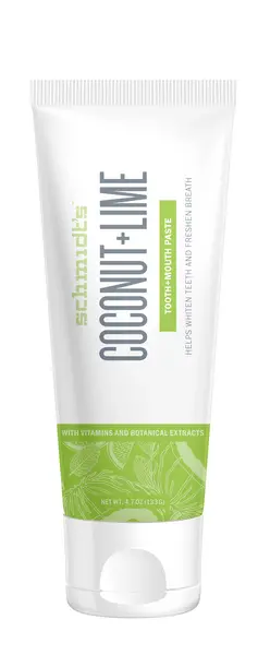 image of Schmidt's Coconut & Lime Organic Toothpaste 133g