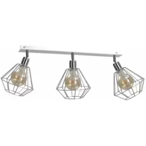 Image of Keter Foskal Ceiling Spotlight Bar Silver, 65cm, 3x E27