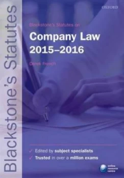 Image of Blackstones Statutes on Company Law 2015-2016 by Derek French Paperback