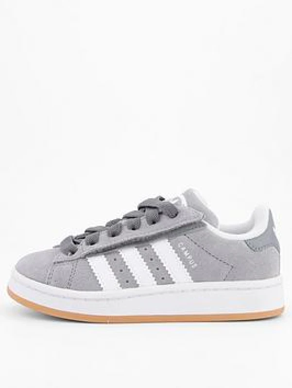 Image of adidas Originals Campus 00s Shoes Childrens Grey/White female C12 (30.5)