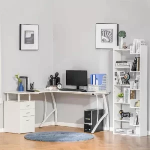 Image of Grenville L-Shaped Corner Desk, white