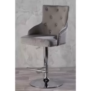 image of Rocco Brushed Velvet Bar Stool