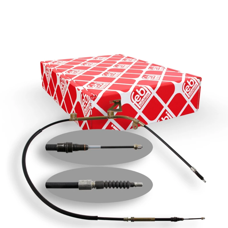 Image of FEBI BILSTEIN 32463 Brake Cable Right Rear, 1900mm Cable,parking brake (124)
