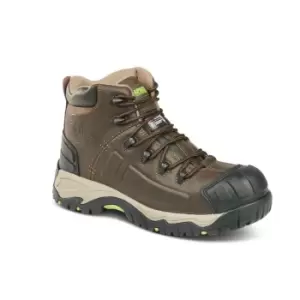 image of Apache Neptune Brown Non-metallic Waterproof Safety Boot Size 10