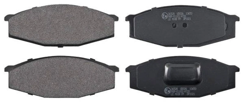 Image of A.B.S. 36528 Brake pad set without integrated wear sensor Brake Pad Set,disc brake (402)