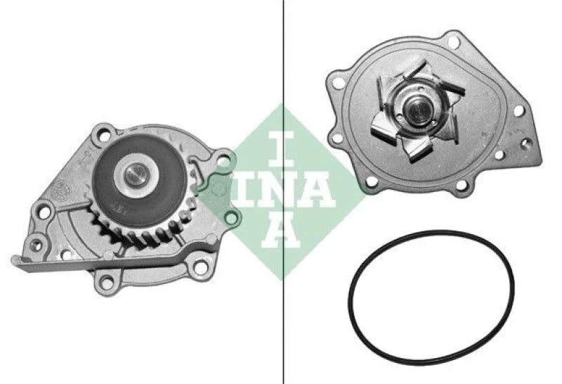 Image of INA 538 0094 10 Water pump Number of Teeth: 24, with gasket/seal Water Pump (1260)