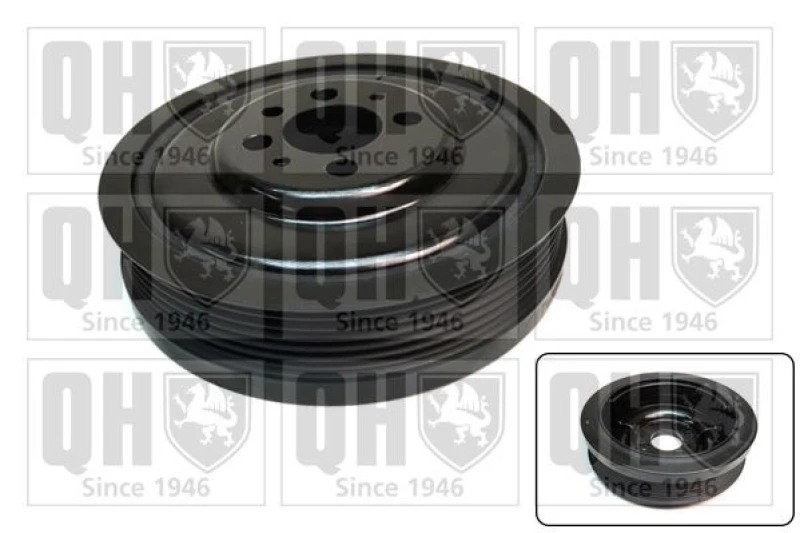 Image of QUINTON HAZELL Crankshaft pulley QUINTON HAZELL QCD152