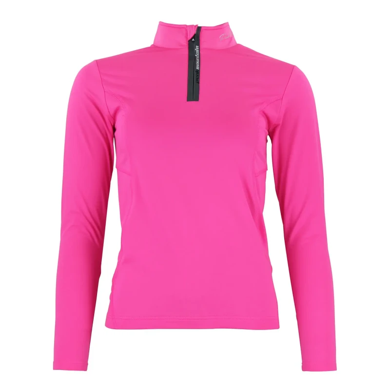 Image of Womens zip thermal top Peak Mountain Anevi Rose Female L