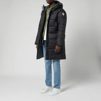 Image of Barbour Beacon Mens Nylon Parka Quilt Jacket - Black - M