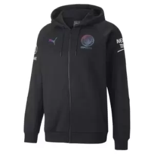 Image of Puma Manchester City FC Hoodie Mens - Black