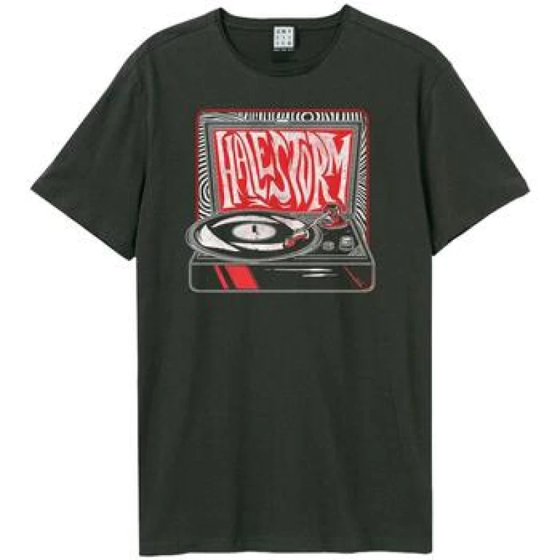 Image of Amplified Amplified Men Rrd Halestorm T-Shirt in Charcoal Size: X-Small Charcoal XS Male 5063377026337