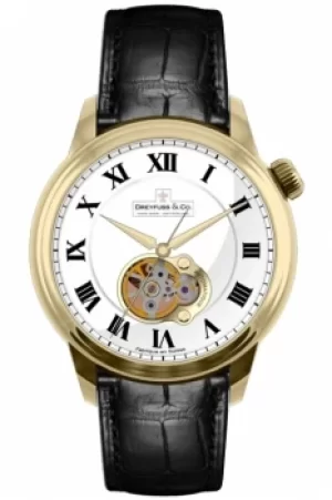 Image of Mens Dreyfuss Co 1925 Open Heart Automatic Watch DGS00092/01