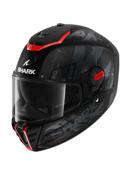 Image of Shark Spartan RS Stingrey Mat Black Anthracite Red KAR Full Face Helmet XS