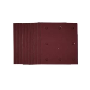 Image of Draper 1/4 Sanding Sheets with Hook and Loop, 115 x 105mm, 120 Grit (Pack of 10)