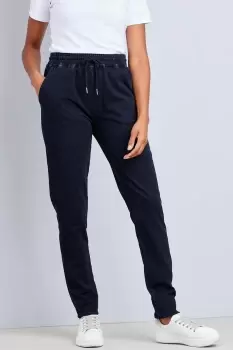 Image of Relaxed Jersey Denim Pull-On Joggers 29"