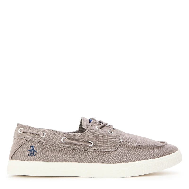Image of Original Penguin Mens Sailor Boat Shoes Grey male 7 (41)