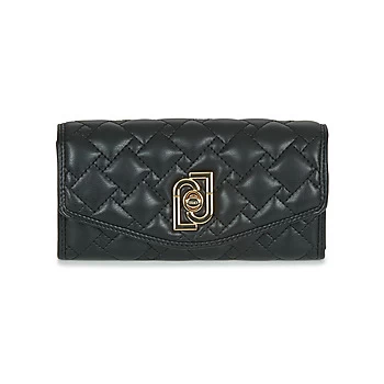 Image of Liu Jo PIACENTE XL BIFOLD womens Purse wallet in Black - Sizes One size