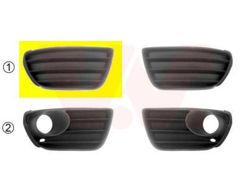 Image of VAN WEZEL Bumper cover VAN WEZEL 1622592