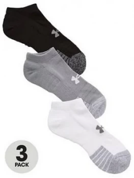 image of Urban Armor Gear Heatgear 3 Pack No Show Socks - Multi