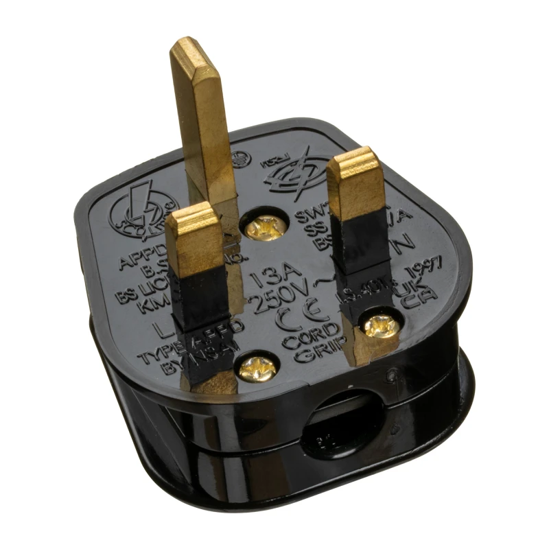 Image of Scolm UK MAINS PLUG 13A Bk BS1363