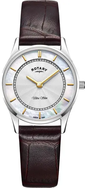 image of Rotary Watch Ultra Slim Ladies D - White RTY-947