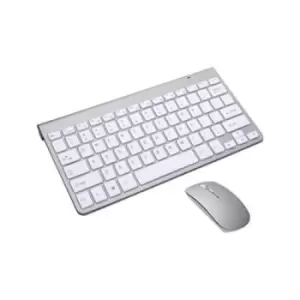 image of Tactus Compact Wireless Keyboard and Mouse - White