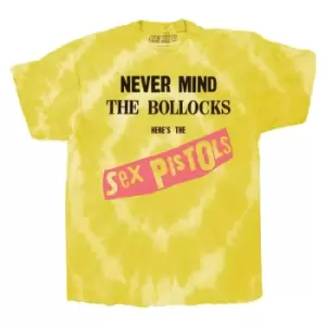 Image of The Sex Pistols - Never Mind the B?locks Original Album Unisex Large T-Shirt - Yellow
