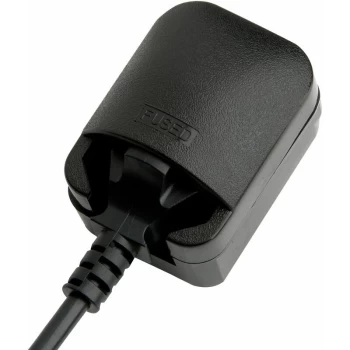 Image of SCP3-BK-R-5A Black 5A Schuko Earthed to UK Plug Converter - Power Connections