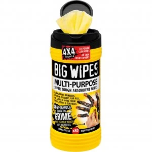 image of Big Wipes Antibacterial Multi Purpose Hand Cleaning Wipes Pack of 80