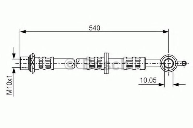 Image of Brake hose Bosch 1 987 476 834