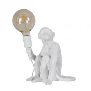 Image of George Monkey Table Lamp in White