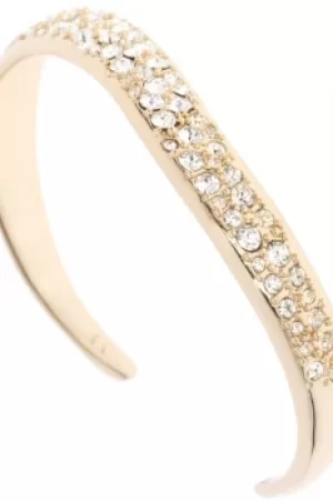 Image of Ladies Karen Millen Gold Plated Pave Crystal Wave Cuff SM KMJ949-24-02SM