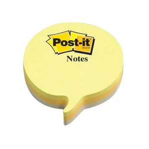 image of Post-it Sticky Notes Bubble Shaped Yellow/Grey 1 x 225 Sheets