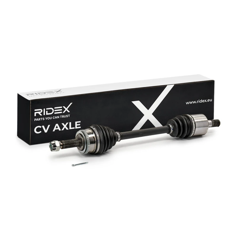 Image of RIDEX 13D1765 Drive shaft Front Axle Left, for vehicles with and without ABS Drive Shaft (13)