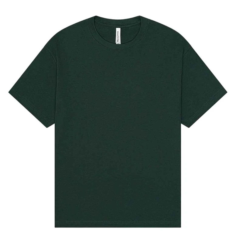Image of Bella + Canvas Mens Heavyweight Boxy T-Shirt in Green Size: XS Green Male XS