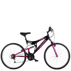 image of Flite Taser 18" Frame Full Suspension Womens Mountain Bike And Black