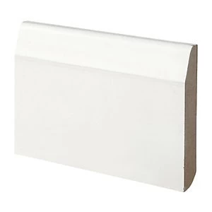 image of Wickes Dual Purpose ChamferedBullnose Primed MDF Skirting 14.5 x 94 x 2400mm