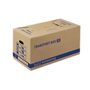 Image of tidyPac Removable Storage Book Box 350 (W) x 680 (D) x 376 (H)mm Brown Pack of 10
