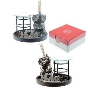 Image of Oil Burner & Elephant (1 Random Supplied) Diffuser Eden Aroma Set
