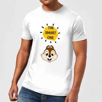 Image of Disney Chip 'N' Dale The Smart One Mens T-Shirt - White - XS