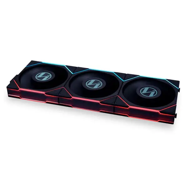 Image of Lian Li UNI FAN TL LCD 120mm Triple Pack - Black