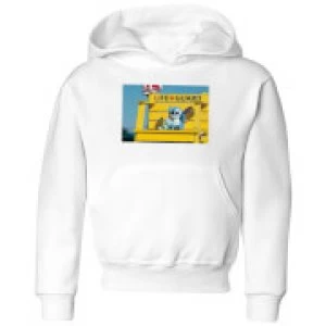 Image of Disney Lilo And Stitch Life Guard Kids Hoodie - White - 11-12 Years