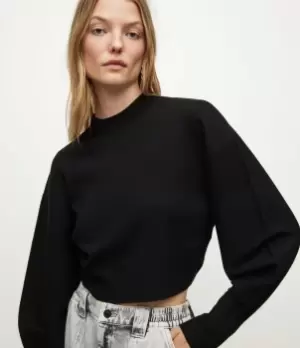 Image of AllSaints Womens Dimia Jumper, Black, Size: S