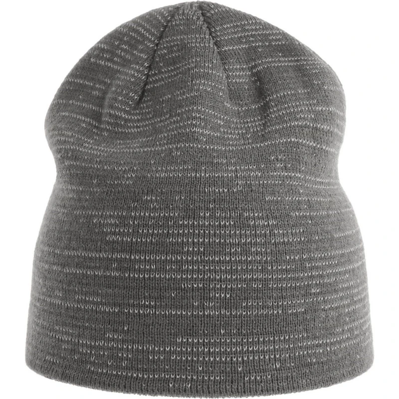 Image of Atlantis Atlantis Men Shine Reflective Short Beanie in Dark Grey Dark Grey One Size Male 5063300858264