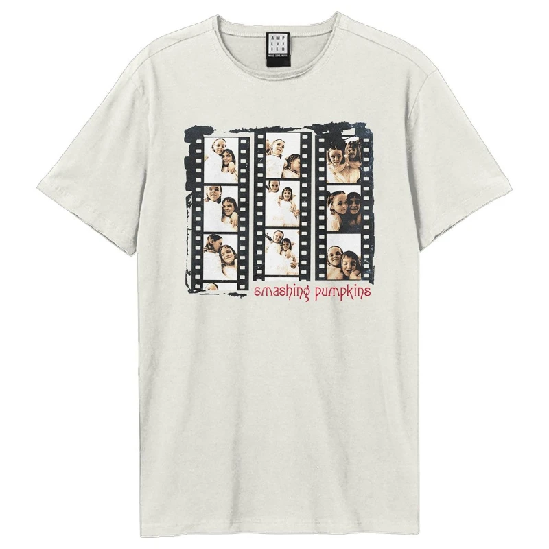 Image of Amplified Amplified Men Dream Photo Reel The Smashing Pumpkins Vintage T-Shirt in White Size: X-Small White XS Male 5063527561275