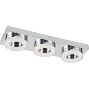 image of FRADELO LED Wall/Ceiling 3 Light Circle - chrome - Eglo