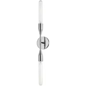 Image of Tara 2 Light Wall Sconce Polished Nickel