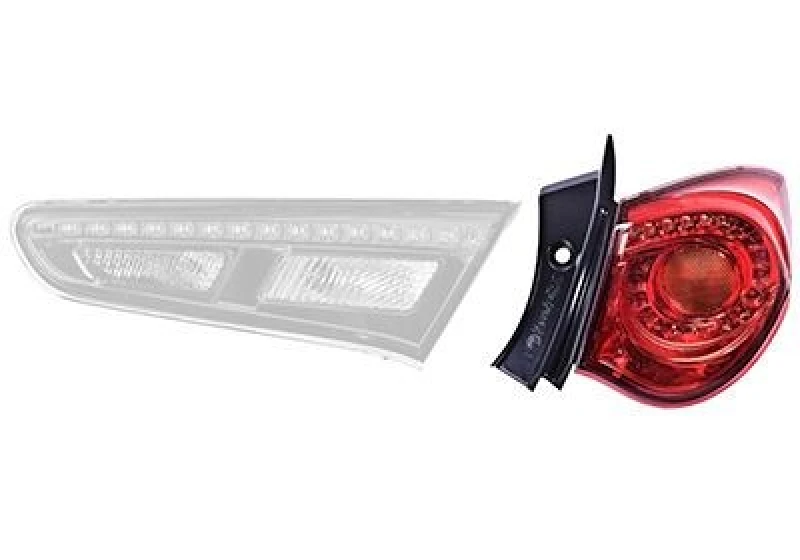 Image of VAN WEZEL 0113922 Rear light Outer section, with bulb holder, Right, LED Combination Rearlight (391)