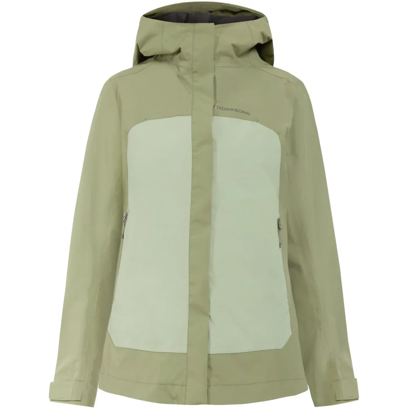 Image of Womens waterproof jacket Didriksons Grit Vert Female 38
